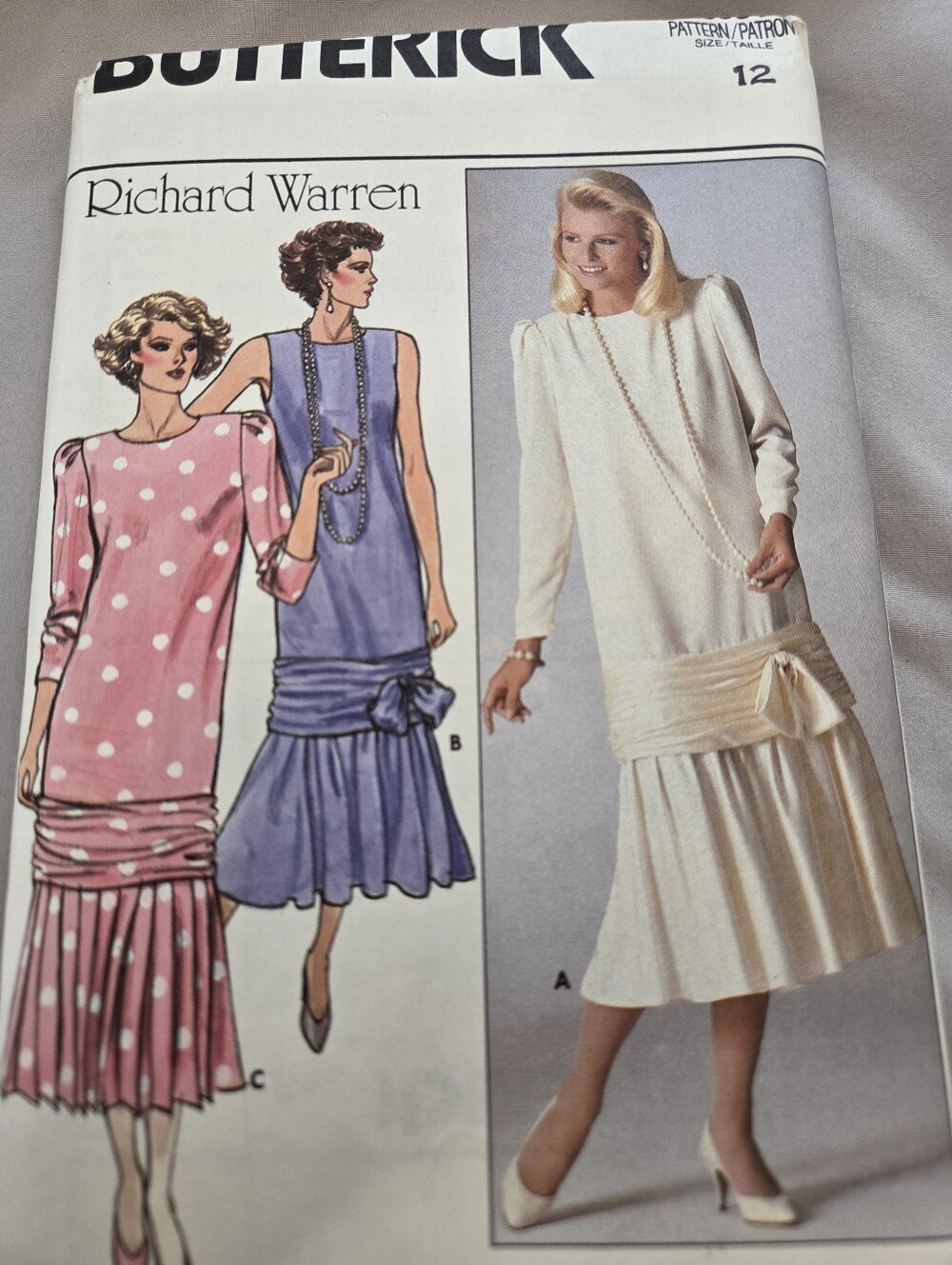 Butterick Richard Warren Sewing Pattern Size 12